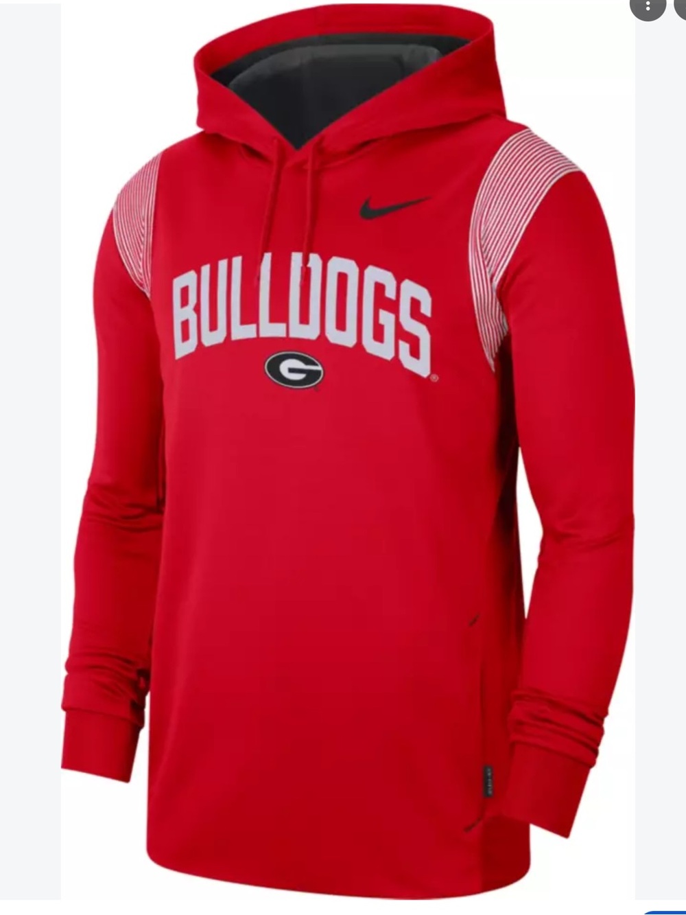 Nike University of Georgia Bulldogs / UGA Sideline Performance Hoodie Size Large